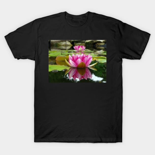 Water Lilies And A Time To Reflect T-Shirt by AH64D